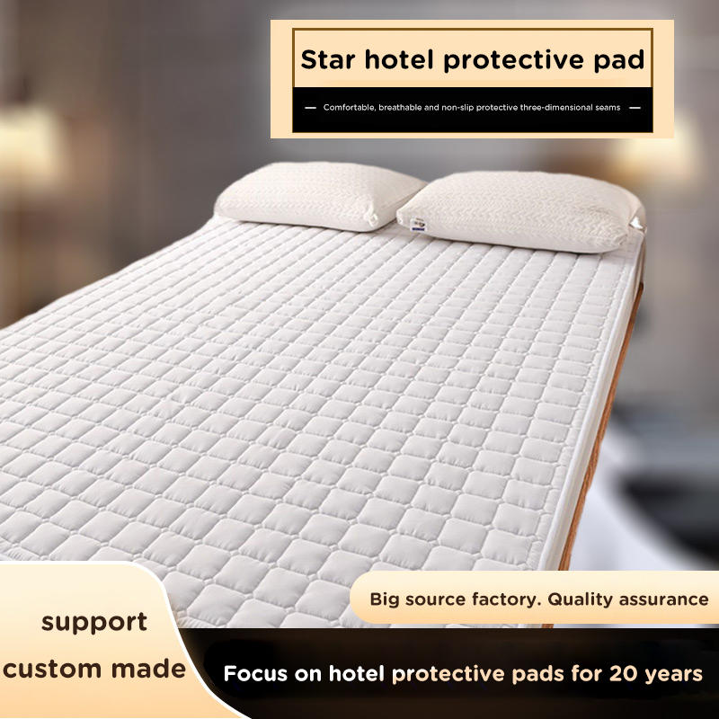 Cotton 200tc pure down filled bed pad